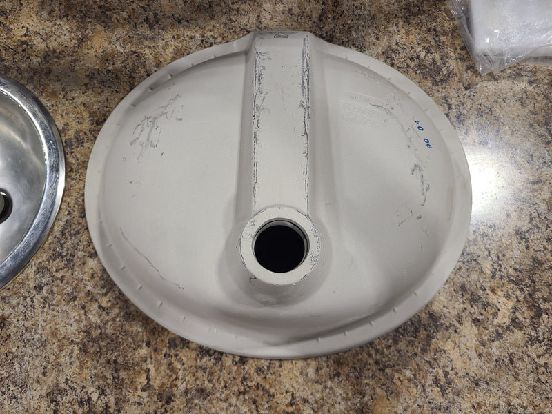 Oval Ceramic Drop-In Bathroom Sink Basin