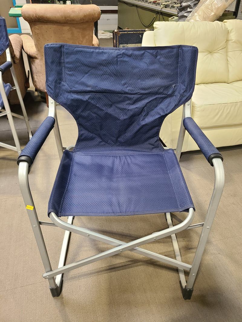 Premium Navy Heavy-Duty Folding Camp & Sports Chair