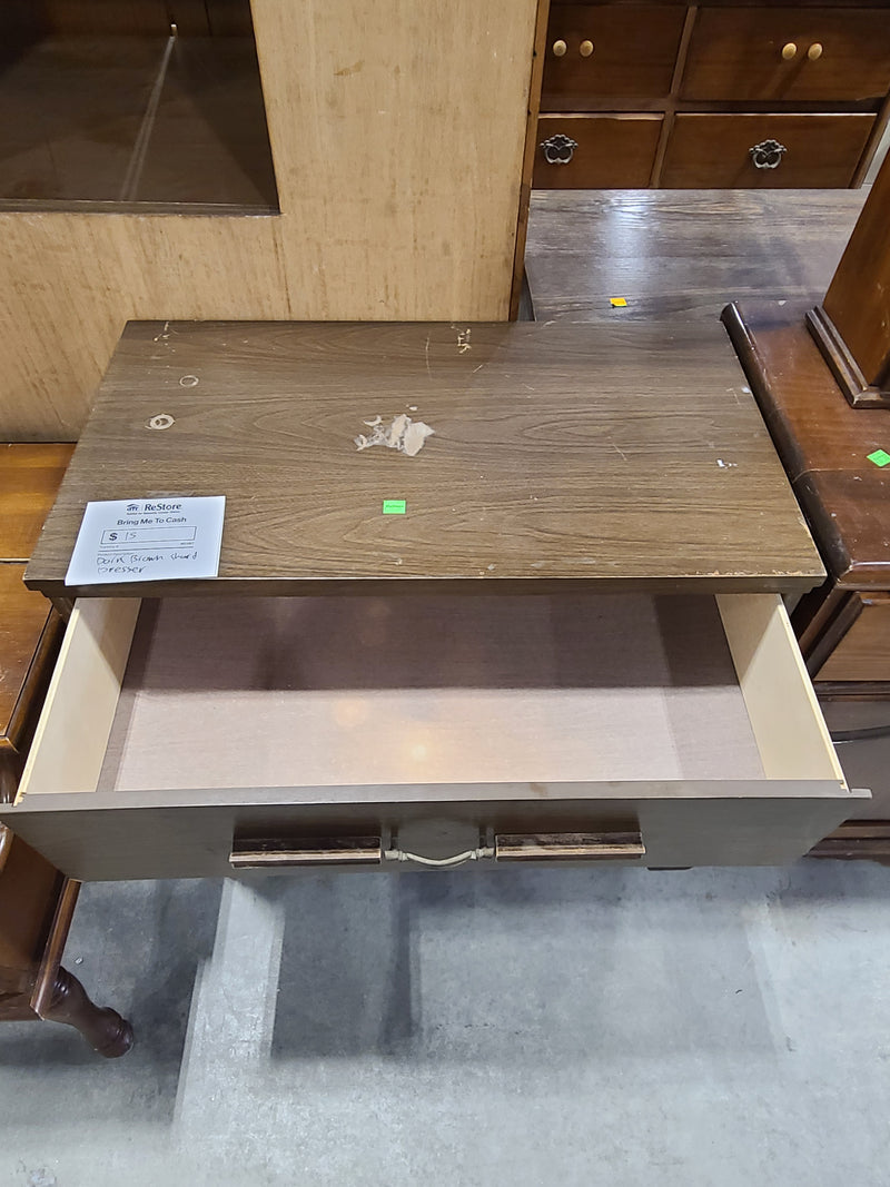 Vintage Mid-Century Style 4-Drawer Dresser in Dark Brown