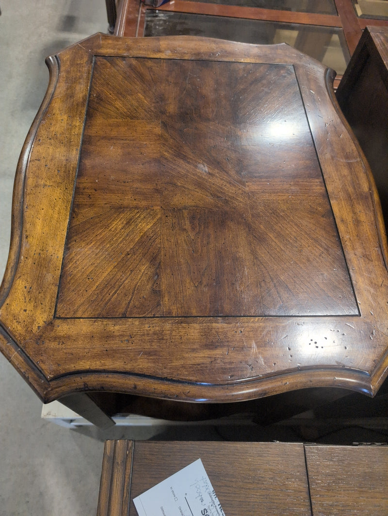 Wooden Rectangular Table with Lower Shelf