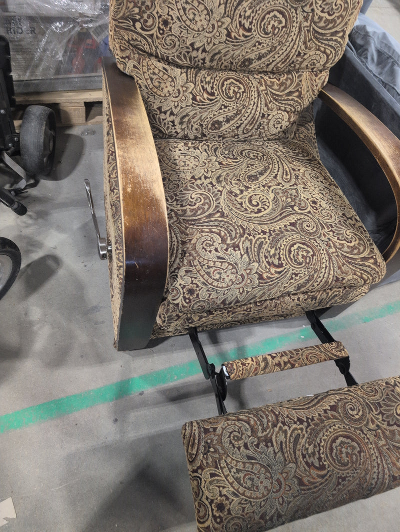 Abstract Floral Patterned Lazy-Boy Recliner