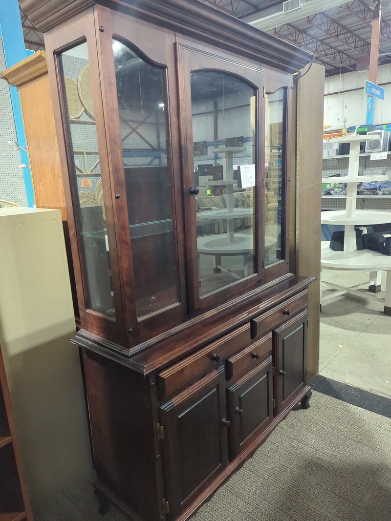 Reddish Brown Buffet and Hutch