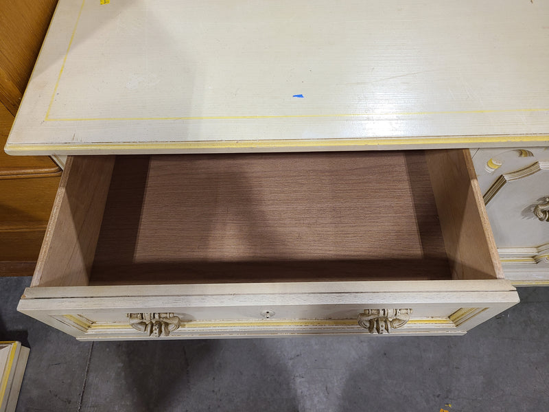 Vintage French Provincial Triple Dresser & Cabinet Credenza