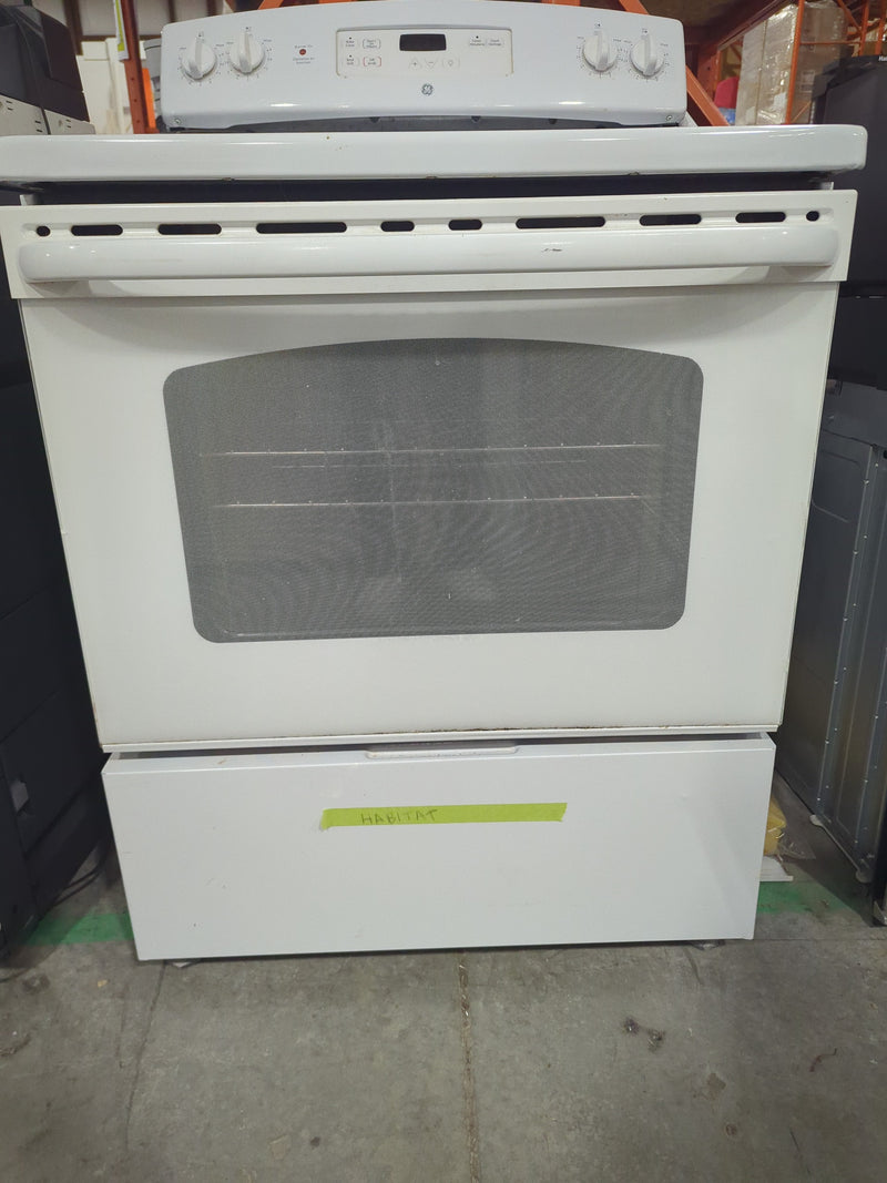 White GE Electric Coil Stove