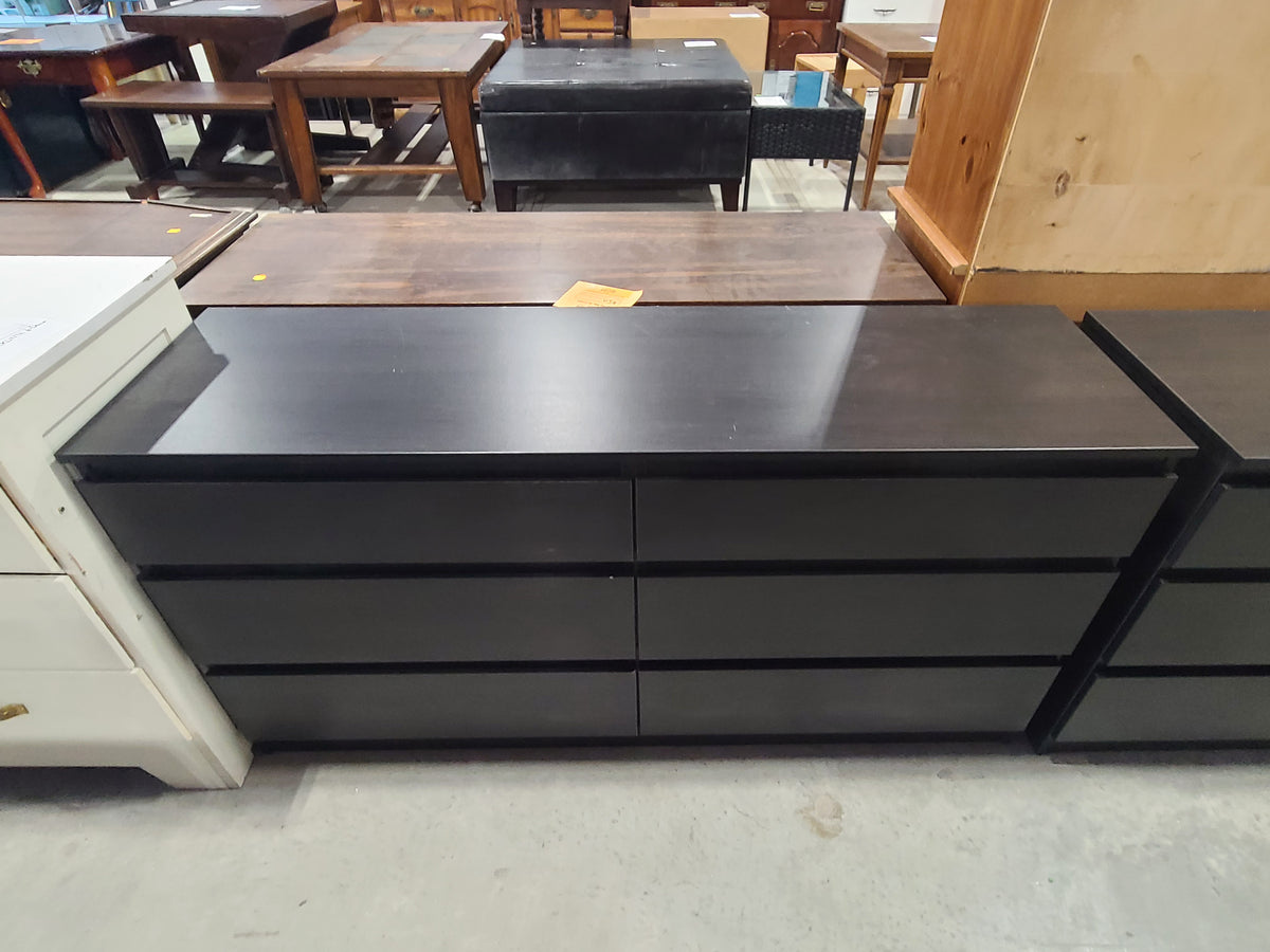 IKEA MALM 6-Drawer Dresser – Black-Brown — Habitat for Humanity Greater Ottawa ReStore