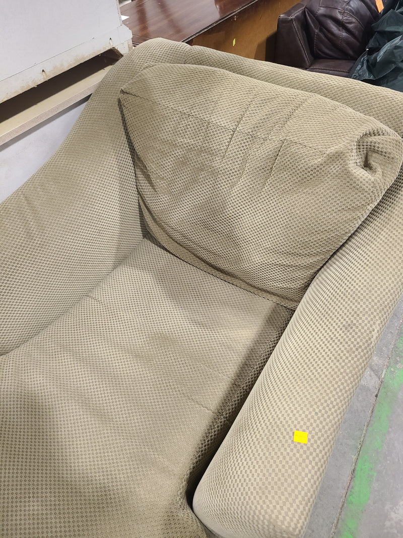 Upholstered Beige Chaise Lounge Chair