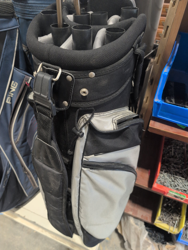 Adamsgolf Grey and Black Golf Bag