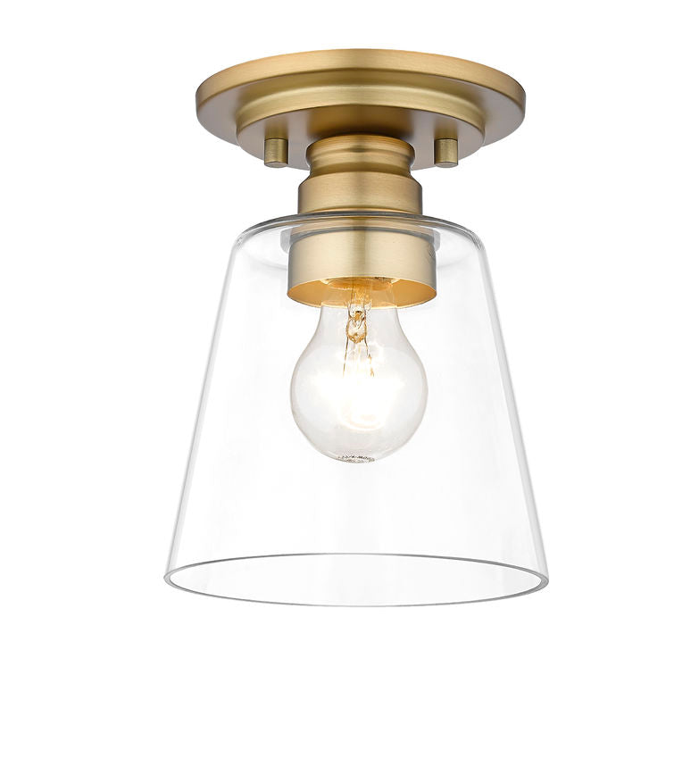 Z-Lite Ammora Collection Flush Mount with Brass Finish