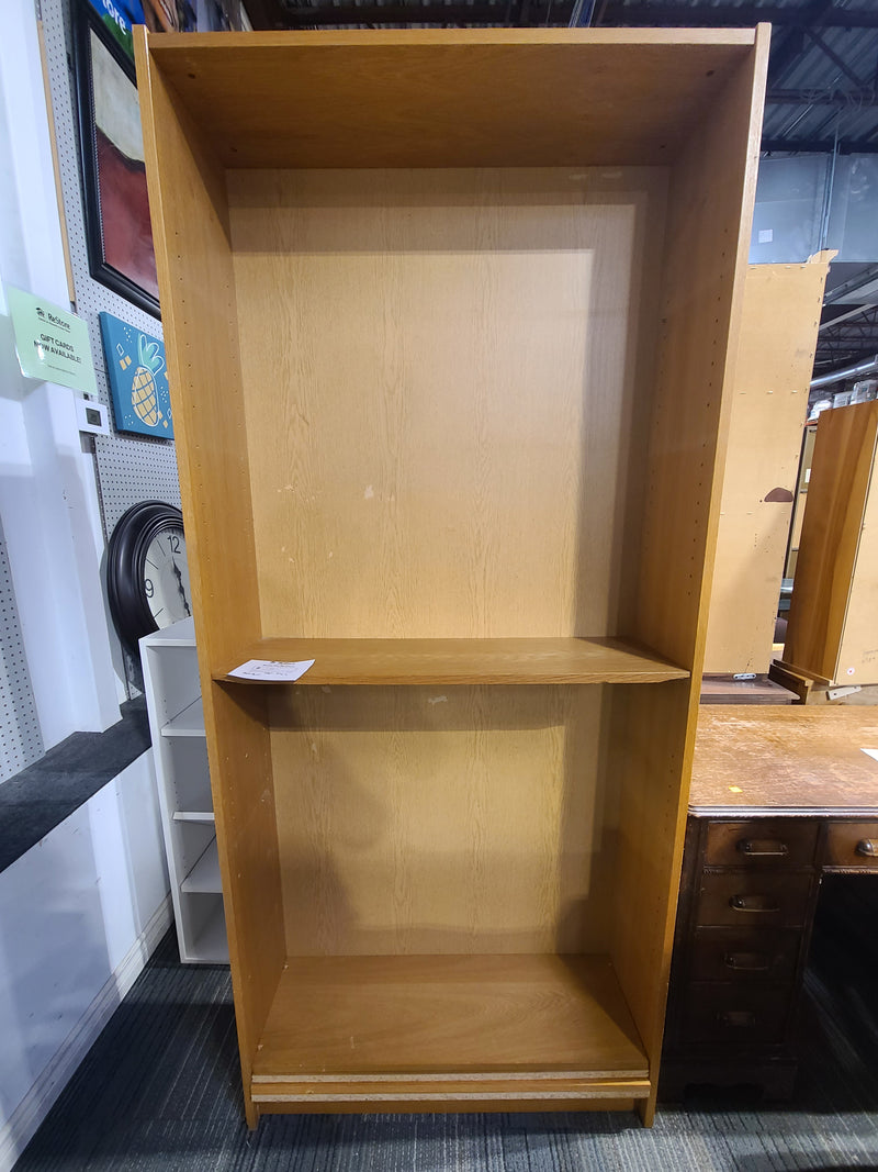 Good Condition Tall Wooden Bookshelf with 2 Sections
