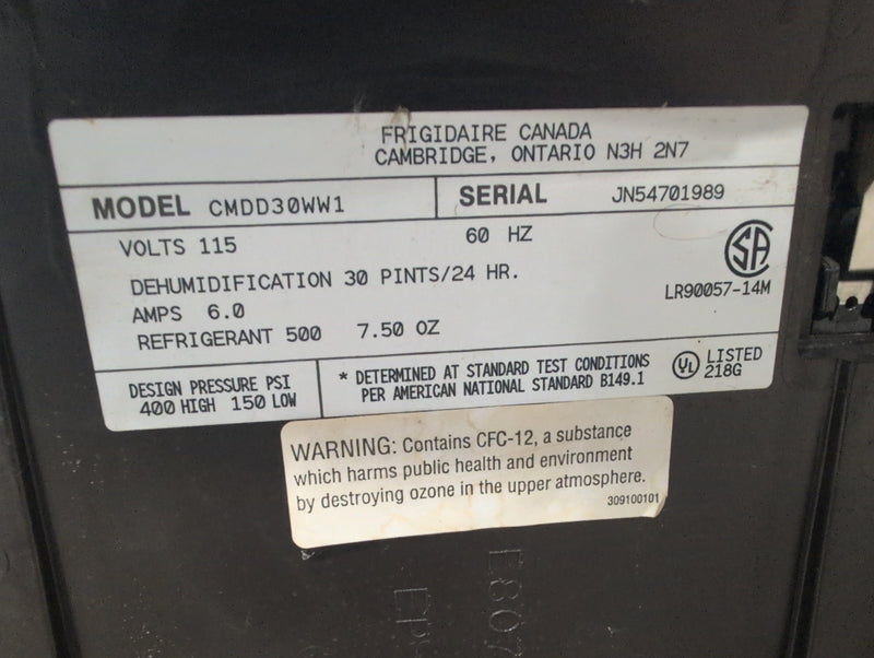 White Westinghouse Dehumidifier