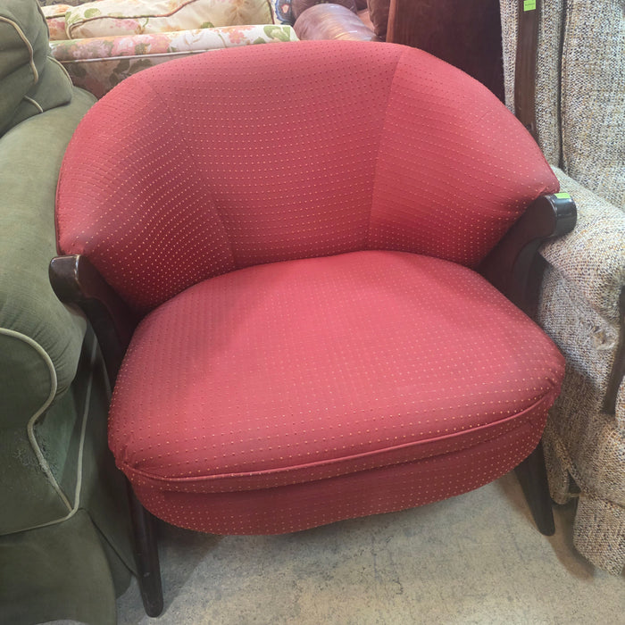 Red Tub Accent Chair