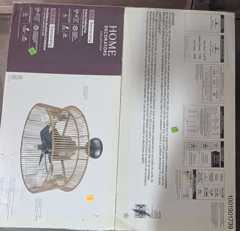 Home Decorators Semarang Indoor Ceiling Fan Light