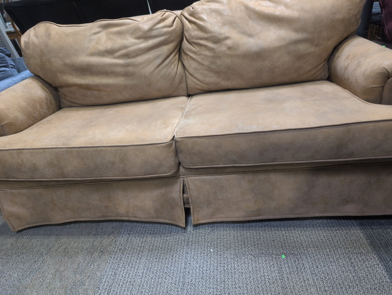Tan Sofa with Pullout Bed