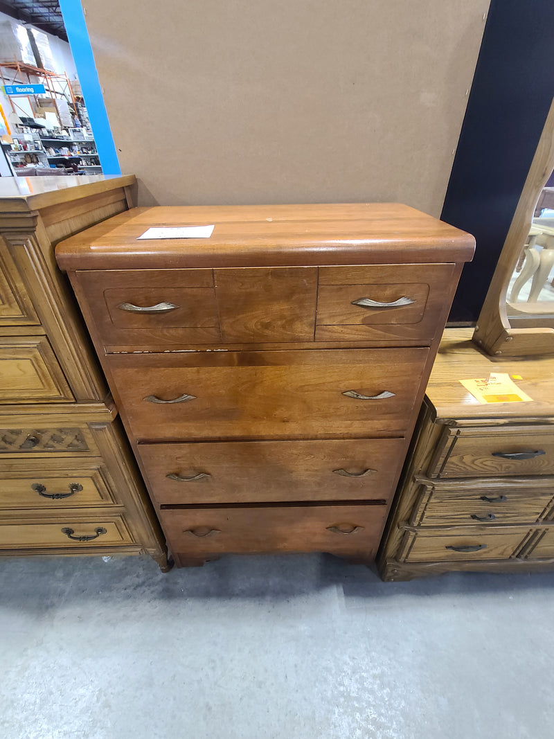 Mid-Century Modern Style 4-Drawer Wooden Dresser