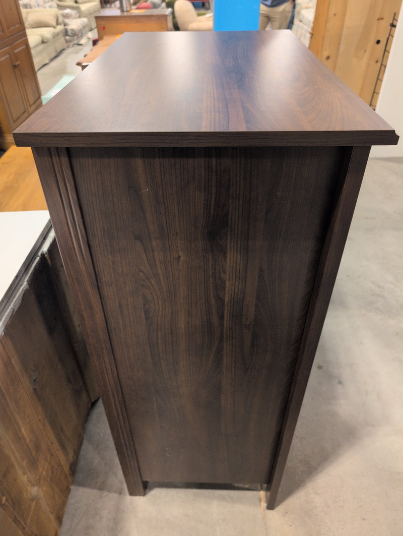 4 Drawer Dark Brown Tall Boy Dresser