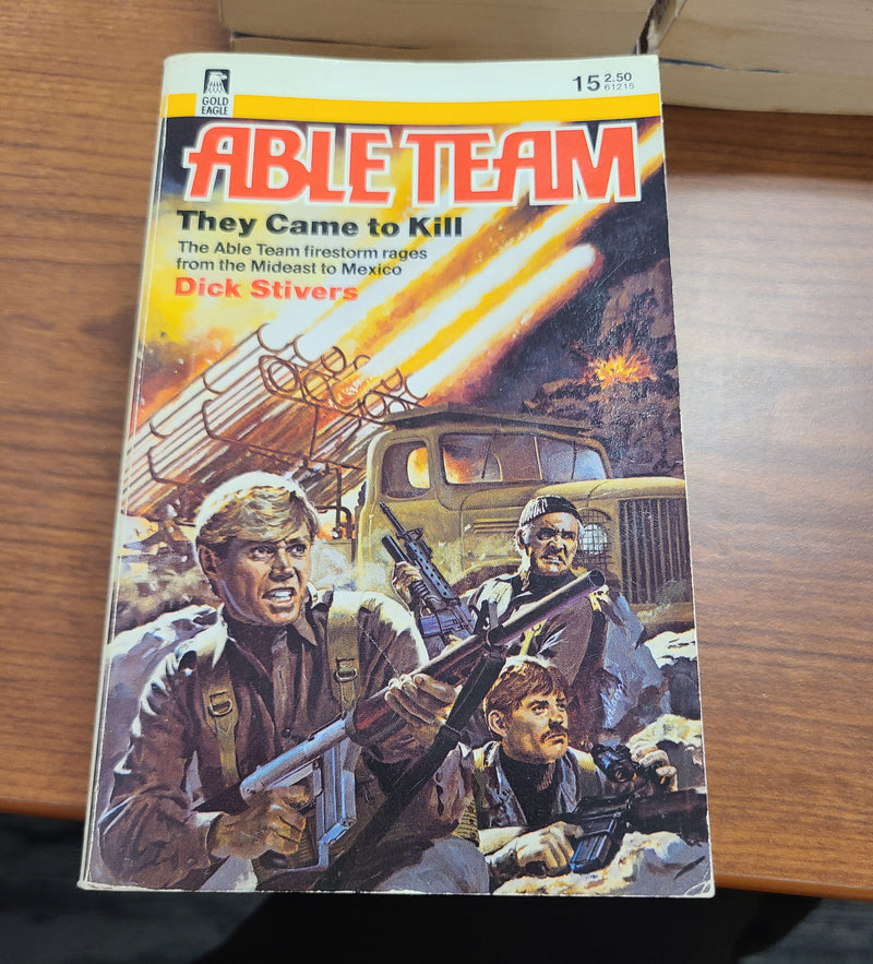 Vintage Able Team Men's Action Adventure Paperback Set #1–15 (Complete Consecutive Run)