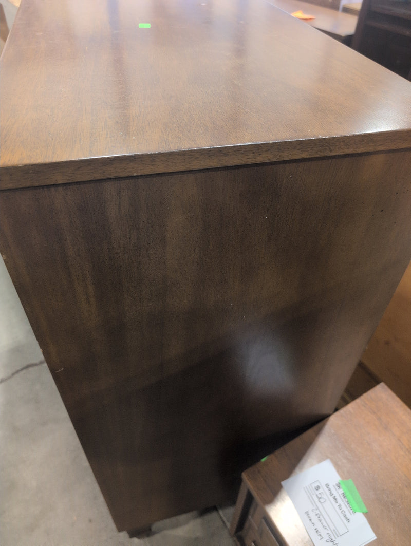 MCM 5 Drawer Tall Brown Dresser
