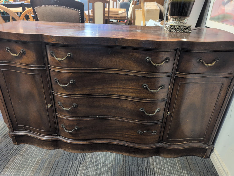 Curved Wooden Sideboard
