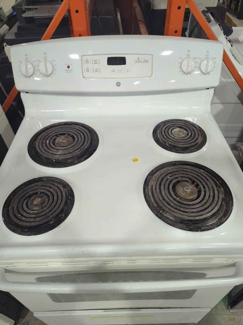 White GE Electric Coil Stove