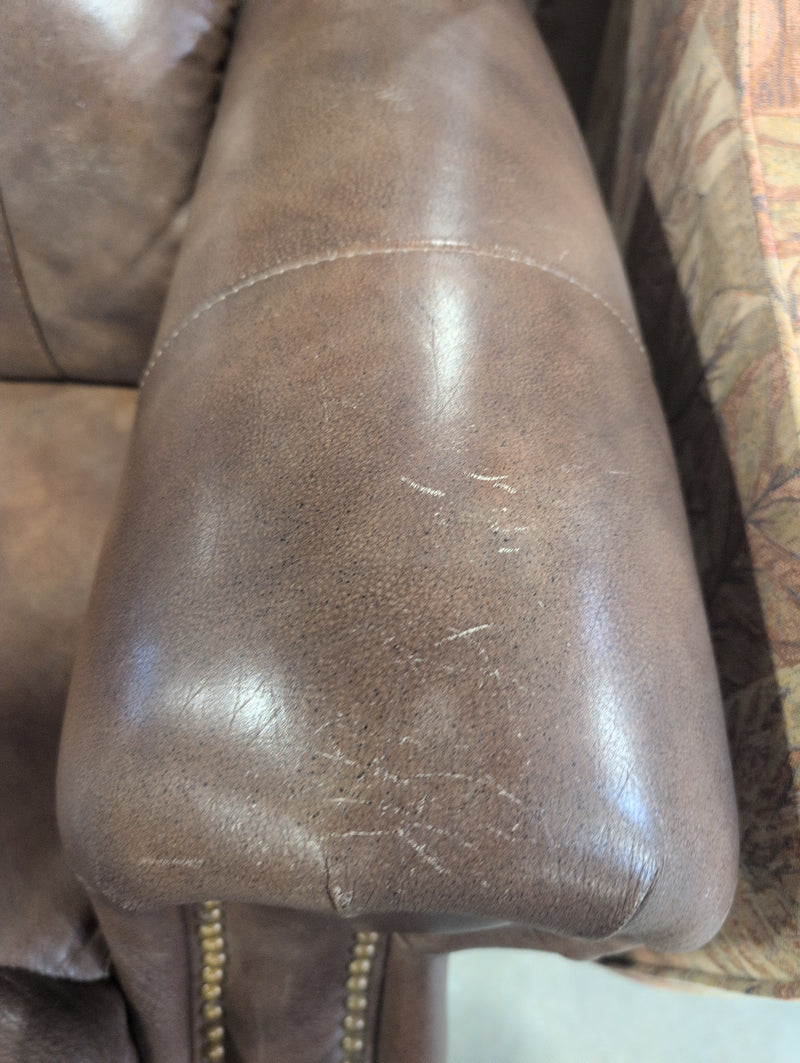 Fancy LA-Z-BOY Leather Reclining Rocking Armchair with Retractable Footrest