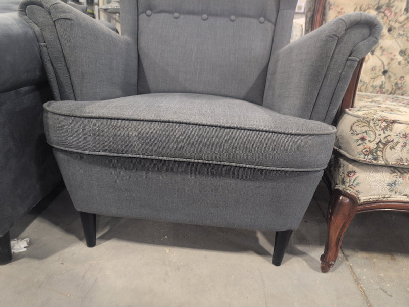 Upholstered Grey Armchair