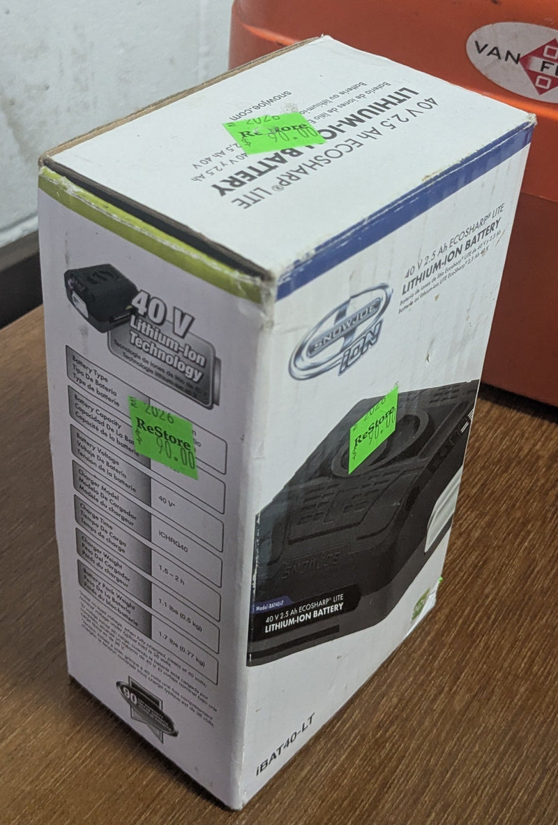SnowJoe ECOSHARP 40V Lithium-Ion Battery