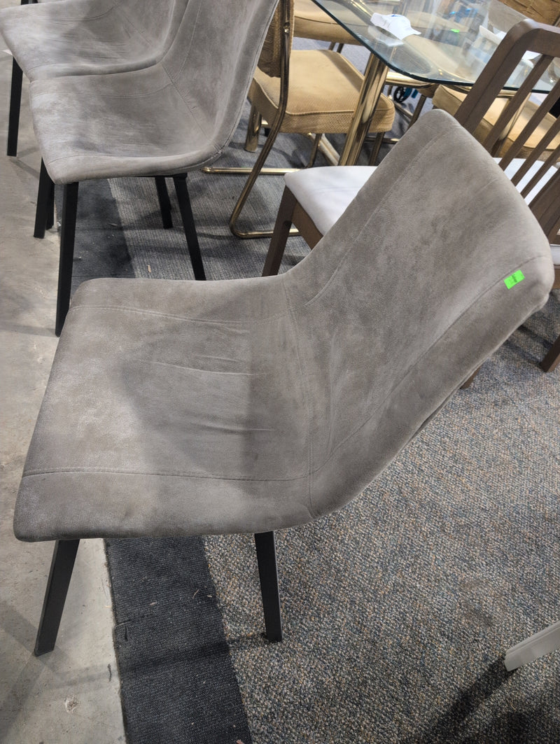 Grey Armless Dining Chair