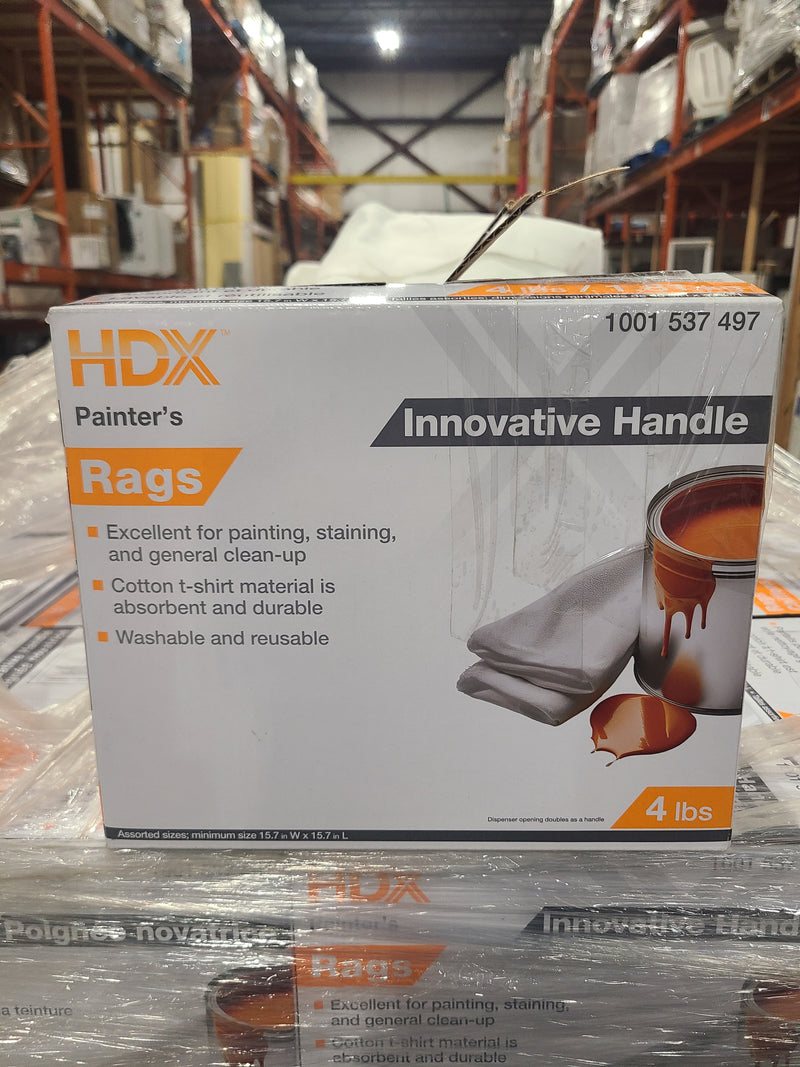 HDX Multi-Purpose Painter's Clean-Up Rags, Dispenser Box