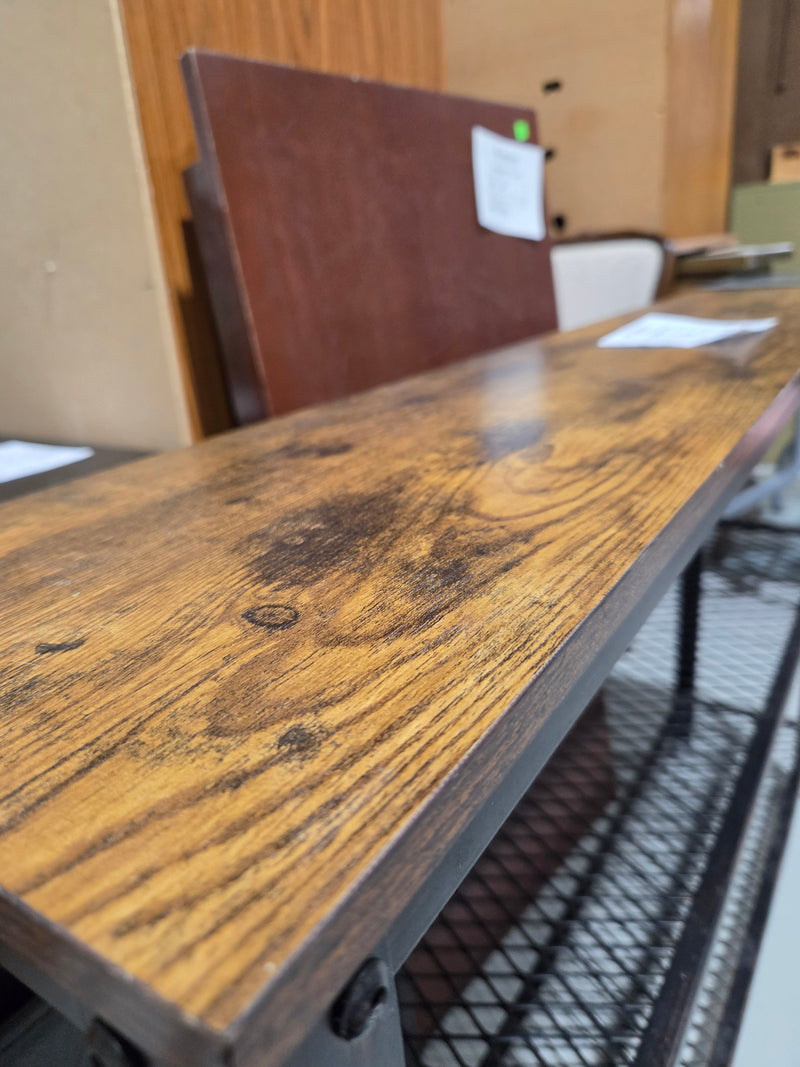 3-Tier Industrial Console Table