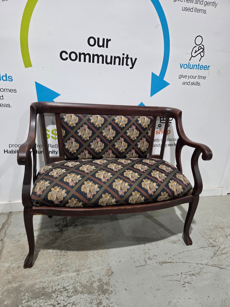 Antique Upholstered Bench