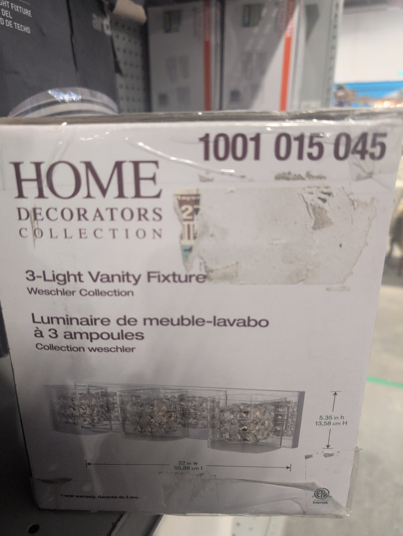 Home Decorators Collection Weschler Collection 3-Light Vanity Fixture