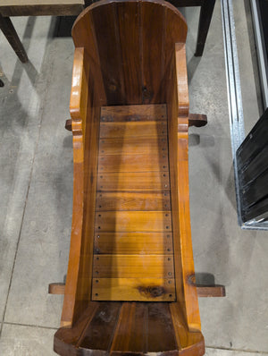 Large Wood Rocking Basket