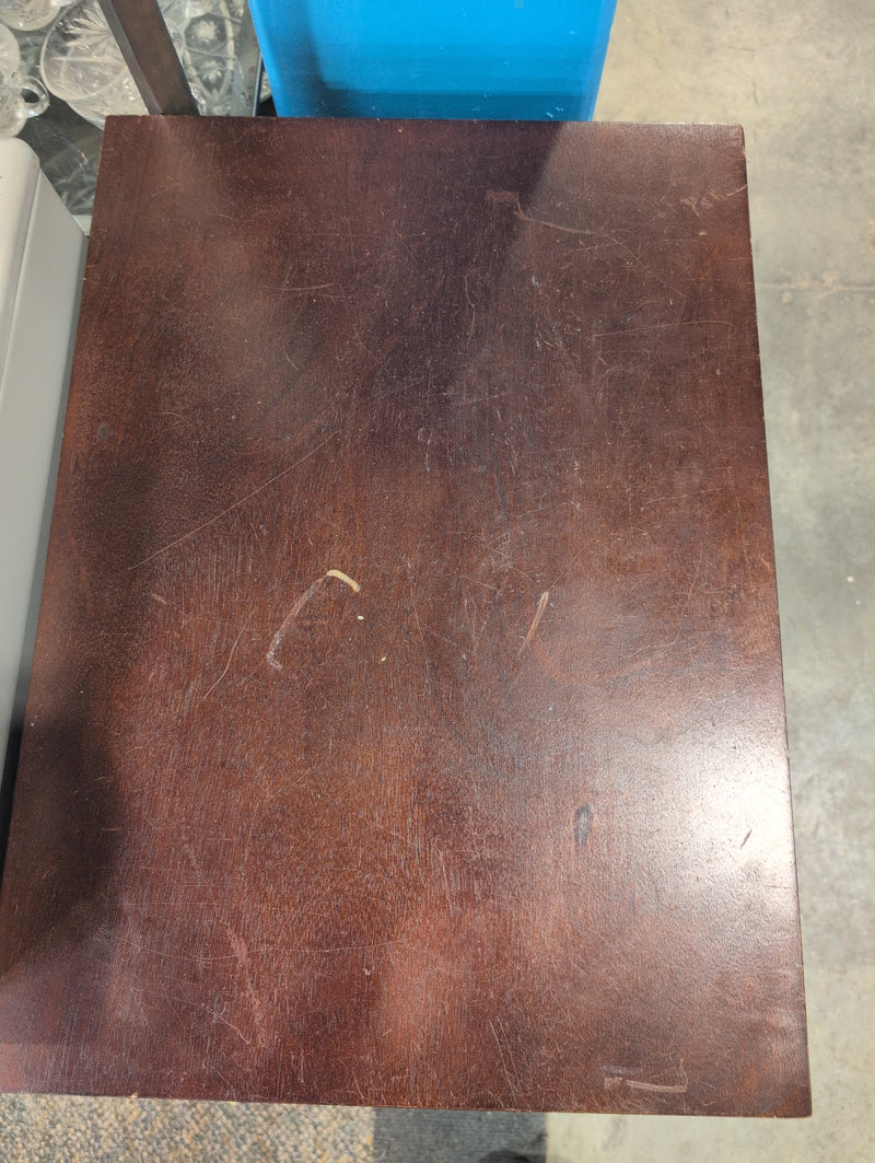 2 Drawer Reddish-Brown Nightstand