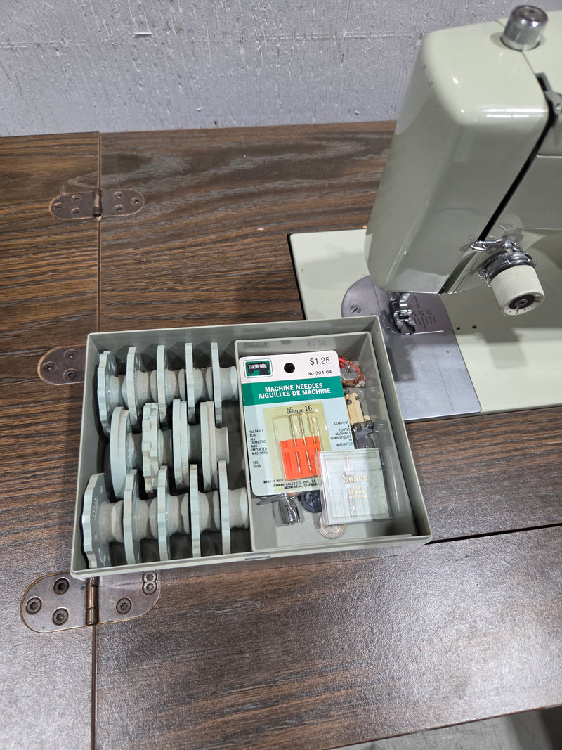 Vintage Multi-Functional Expandable Sewing Machine Desk