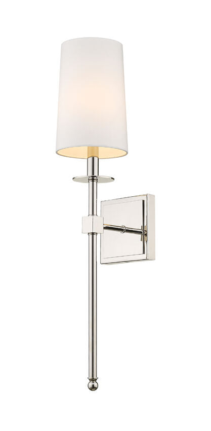 Z-Lite Camila Collection Wall Sconce with Polished Nickel Finish