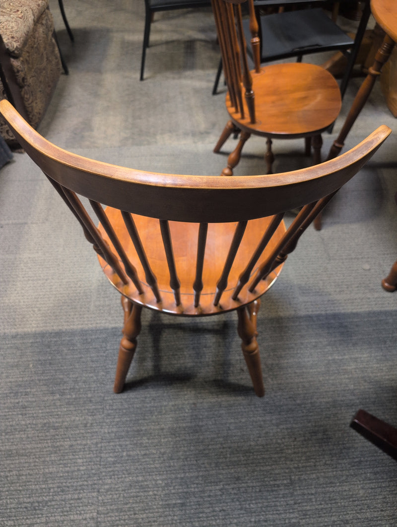 Light Brown Wooden Oval Dining Table with 4 Matching Chairs