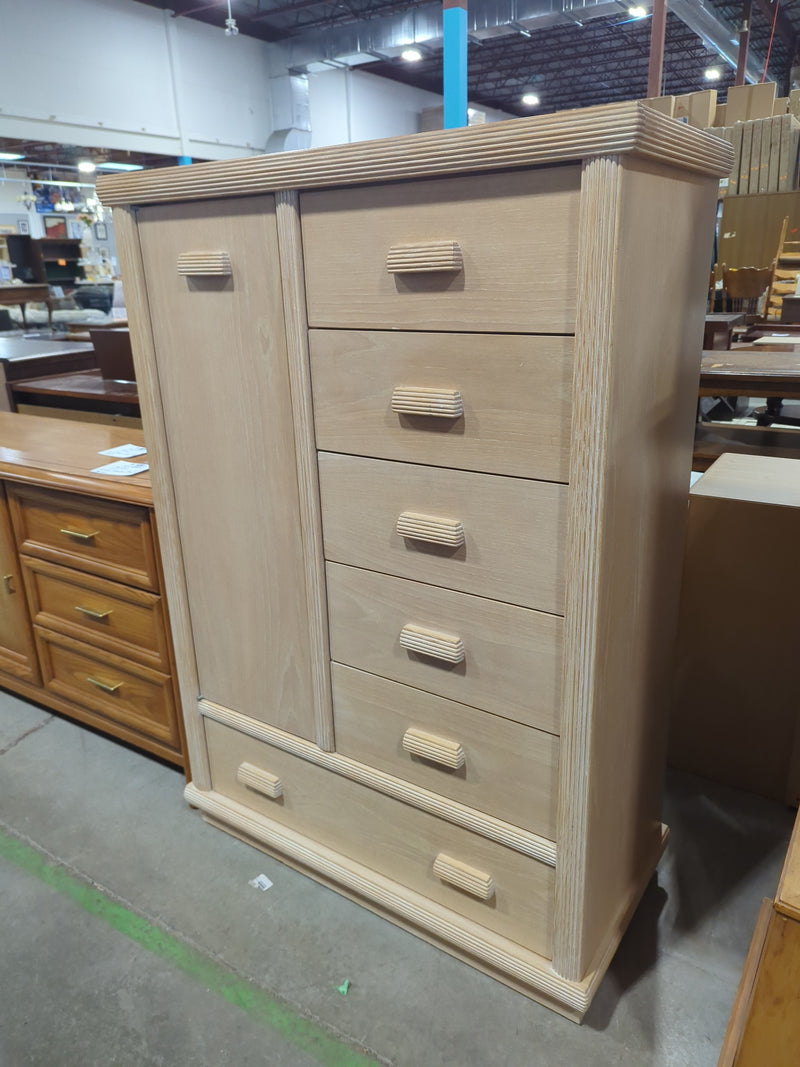 Large Wooden Beige Armoire