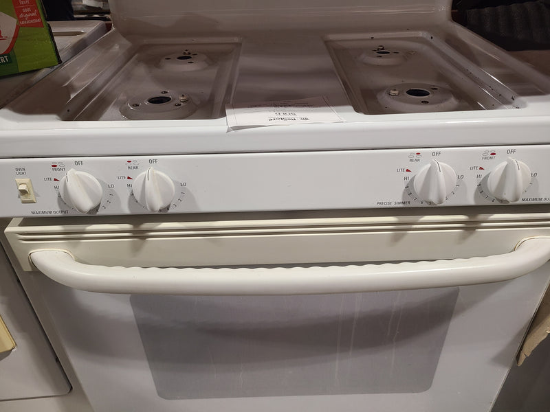GE Profile White Gas Stove with Oven