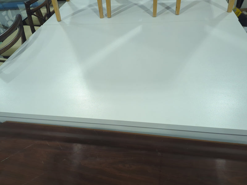 White Rectangular Dining Table