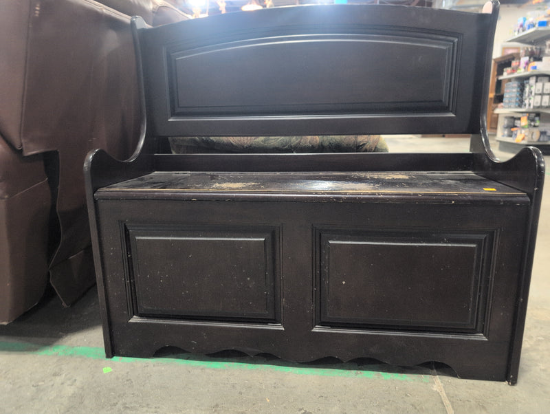 Black Storage Bench