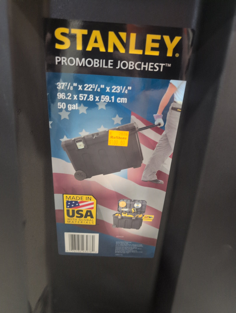 Stanley Giant Black Lockable Toolbox with Wheels and Handle