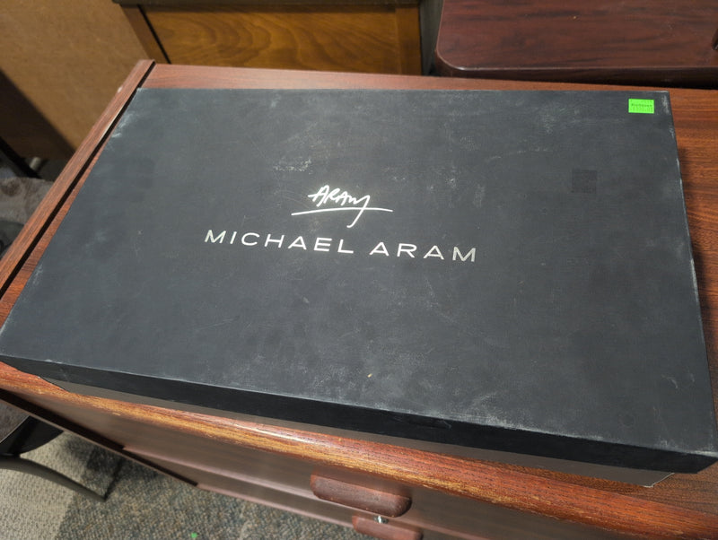 Michael Aram Gingko Themed Large Cheese Board with Matching Cheese Knife