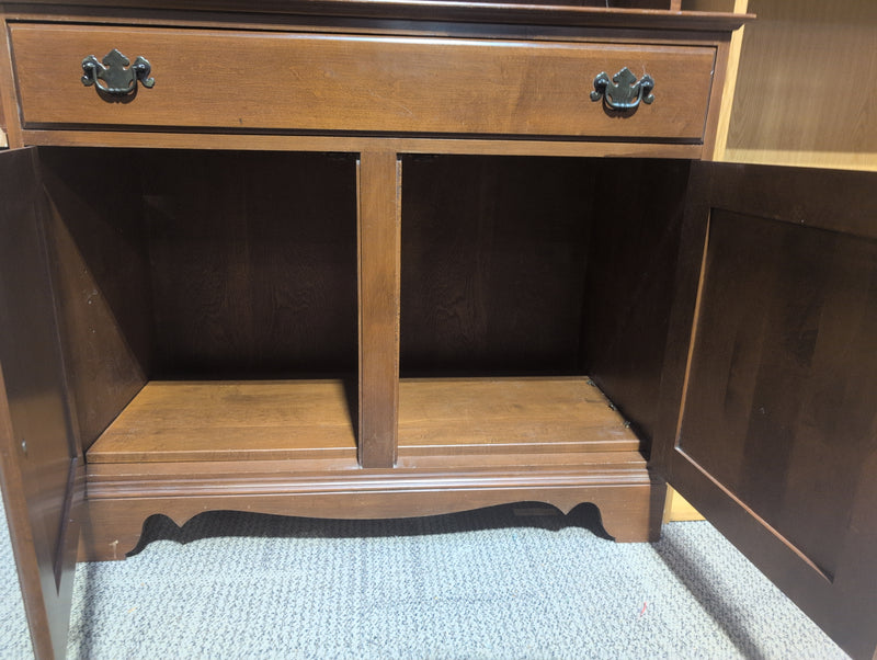 Warm Brown Buffet with Hutch