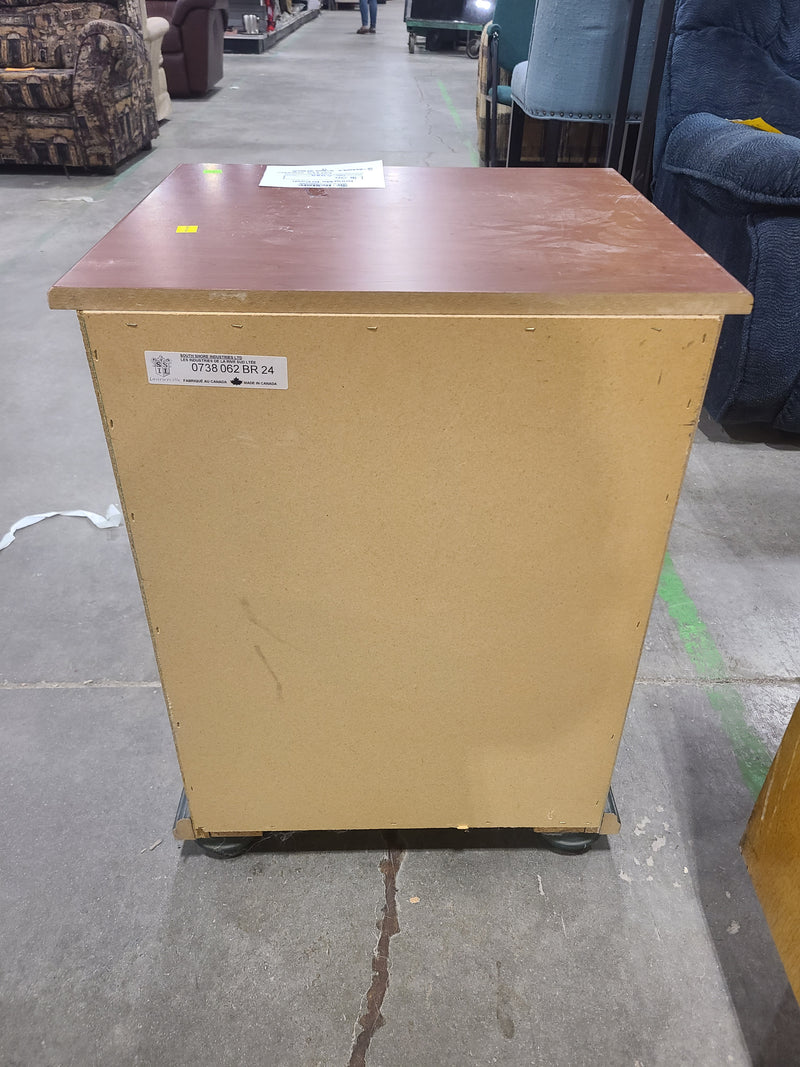 South Shore Two-Tone 1-Drawer 1-Door Accent Table / Nightstand