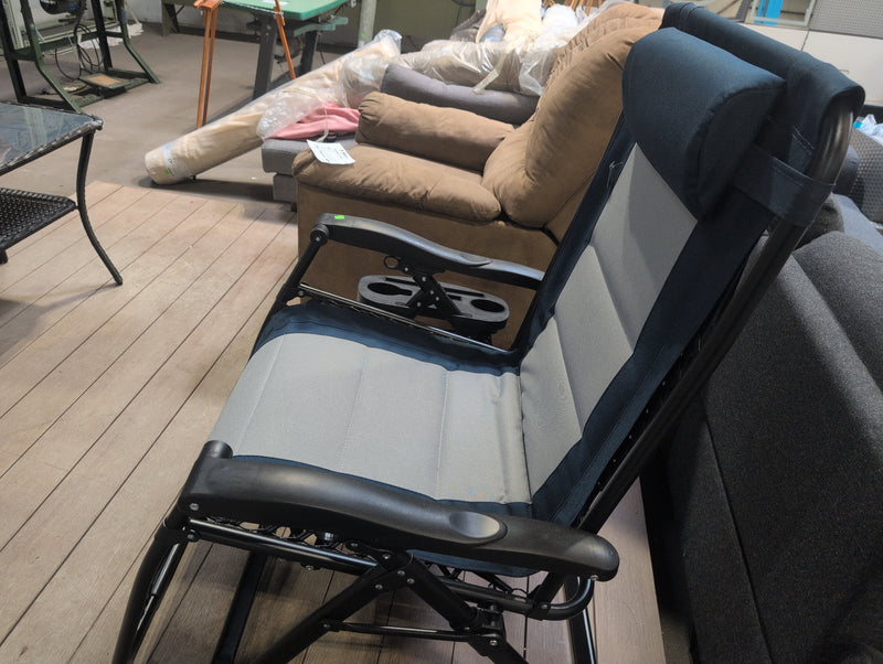 Outsunny Zero Gravity Lounger Chair with Cup Holder