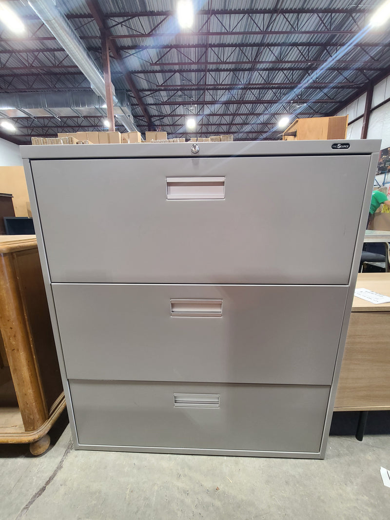 ProSource 3-Drawer Steel Lateral File Cabinet (Grey)