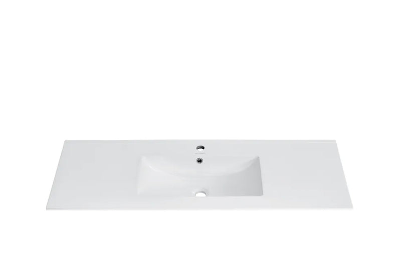 Swiss Madison 48" Ceramic Vanity Top Bathroom Sink in White