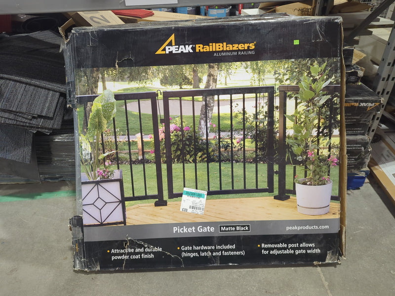 Peak RailBlazers Picket Gate - Matte Black