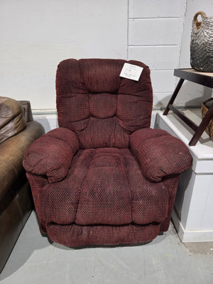Plush Tufted Swivel Recliner