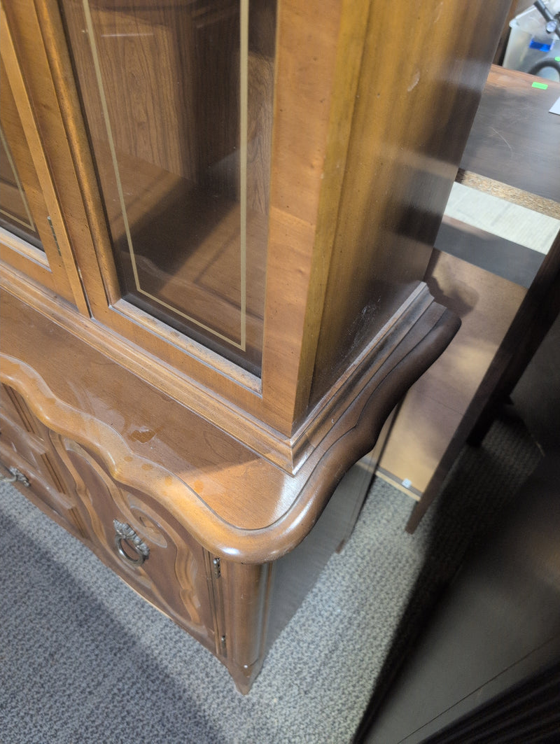 Vintage Wooden Buffet and Hutch